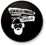 printfashion szakáll-szakállas emberek . . . . . . . - Kitűző, hűtőmágnes - Fekete (4149132)