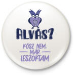 printfashion Kösz nem, már leszoktam - Kitűző, hűtőmágnes - Fehér (7543690)