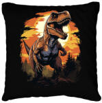 printfashion t-rex - Párnahuzat, Díszpárnahuzat - Fekete (16160441)