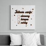 printfashion Ítélkezés szintje - Vászonkép - Fehér (8527071)