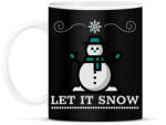 printfashion LET IT SNOW - Bögre - Fekete (9559823)