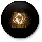 printfashion Killer Bulldog - Kitűző, hűtőmágnes - Fekete (3096628)