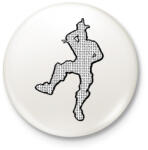 printfashion Dance - Fortnite - Kitűző, hűtőmágnes - Fehér (3079498)