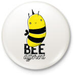 printfashion Bee different - Kitűző, hűtőmágnes - Fehér (6353043)