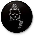 printfashion buddha - Kitűző, hűtőmágnes - Fekete (15803863)
