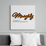 printfashion Muszály - Vászonkép - Fehér (14425847)