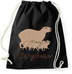 printfashion Capybara - Sportzsák, Tornazsák - Fekete (13602964)