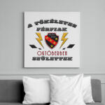 printfashion Tökéletes férfi október - Vászonkép - Fehér (6632446)