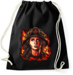 printfashion Női tűzoltó - Sportzsák, Tornazsák - Fekete (13530079)