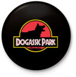 printfashion Dogassic Park - Kitűző, hűtőmágnes - Fekete (13421692)