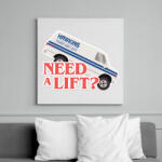 printfashion Need lift? - Vászonkép - Fehér (6631557)