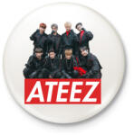 printfashion Ateez Team - Kitűző, hűtőmágnes - Fehér (3087552)