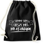 printfashion Semmi sem ijeszt meg, HR-es vagyok - Sportzsák, Tornazsák - Fekete (15477314)