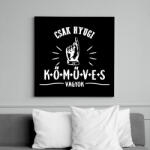 printfashion kőműves vagyok - Vászonkép - Fekete (6648714)