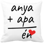 printfashion Anya + Apa = Én - Párnahuzat, Díszpárnahuzat - Fehér (2769498)