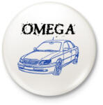 printfashion Omega - Kitűző, hűtőmágnes - Fehér (16186567)