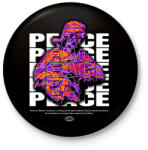 printfashion Streetwear peace - Kitűző, hűtőmágnes - Fekete (14432902)