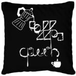 printfashion CoffeeQueenWhite - Párnahuzat, Díszpárnahuzat - Fekete (5583060)