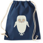 printfashion Téli bagoly - Sportzsák, Tornazsák - Sötétkék (11524)