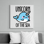 printfashion A tenger unikornisa - Vászonkép - Fehér (6625285)