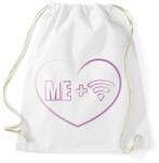 printfashion Én + Wifi - Sportzsák, Tornazsák - Fehér (262279)