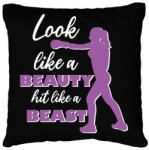 printfashion Hit like a beast - Párnahuzat, Díszpárnahuzat - Fekete (7571035)
