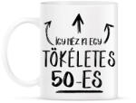 printfashion Így néz ki egy tökéletes 50-es - Bögre - Fehér (1444198)