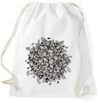 printfashion Leaves and brown eyes - Sportzsák, Tornazsák - Fehér (6310948)