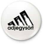 printfashion adjegysört márkaparódia - Kitűző, hűtőmágnes - Fehér (13114120)