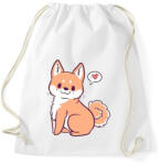 printfashion Akita puppy - Sportzsák, Tornazsák - Fehér (4840822)