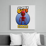 printfashion Crimson Skull - Vászonkép - Fehér (15509689)