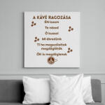 printfashion A kávé ragozása - Vászonkép - Fehér (6639583)