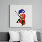 printfashion Chibi Elf lányka - Vászonkép - Fehér (6623516)