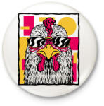 printfashion Kakas - Kitűző, hűtőmágnes - Fehér (11754583)