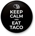 printfashion EGYÉL TACO-T - Kitűző, hűtőmágnes - Fekete (10368358)