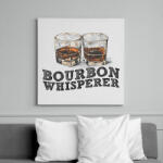 printfashion Bourbon Whisperer - Vászonkép - Fehér (6632673)