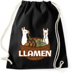 printfashion Llamen - Sportzsák, Tornazsák - Fekete (13359074)