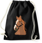 printfashion Ló - Sportzsák, Tornazsák - Fekete (4596572)