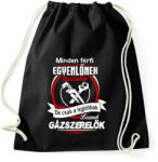 printfashion Gázszerelők - Sportzsák, Tornazsák - Fekete (932650)