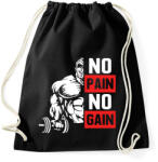printfashion No Pain No Gain - Sportzsák, Tornazsák - Fekete (2275406)
