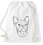 printfashion Francia bulldog - Sportzsák, Tornazsák - Fehér (951162)