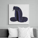 printfashion cobra-6369762 - Vászonkép - Fehér (6637381)