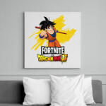 printfashion Fortnite x DragonBall super - Vászonkép - Fehér (8256454)