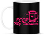 printfashion Sör az év valentinom - Bögre - Fekete (1176879)