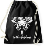 printfashion Owl alone - Sportzsák, Tornazsák - Fekete (13829097)