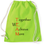 printfashion Együtt több dolgot érünk el - Sportzsák, Tornazsák - Limezöld (1357160)