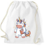 printfashion Unikornis diák - Sportzsák, Tornazsák - Fehér (13277742)
