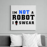 printfashion im not a robot - Vászonkép - Fehér (6627678)