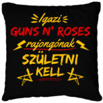 printfashion igazi guns n roses rajongó - Párnahuzat, Díszpárnahuzat - Fekete (2733362)