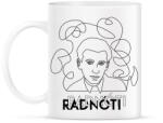 printfashion Radnóti - Vonalas arckép - Bögre - Fehér (6615388)